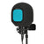 Comet C80 with dual layer pop filter with eyeball style isolation foam booth for vocal, asmr, streaming -- Aqua Blue