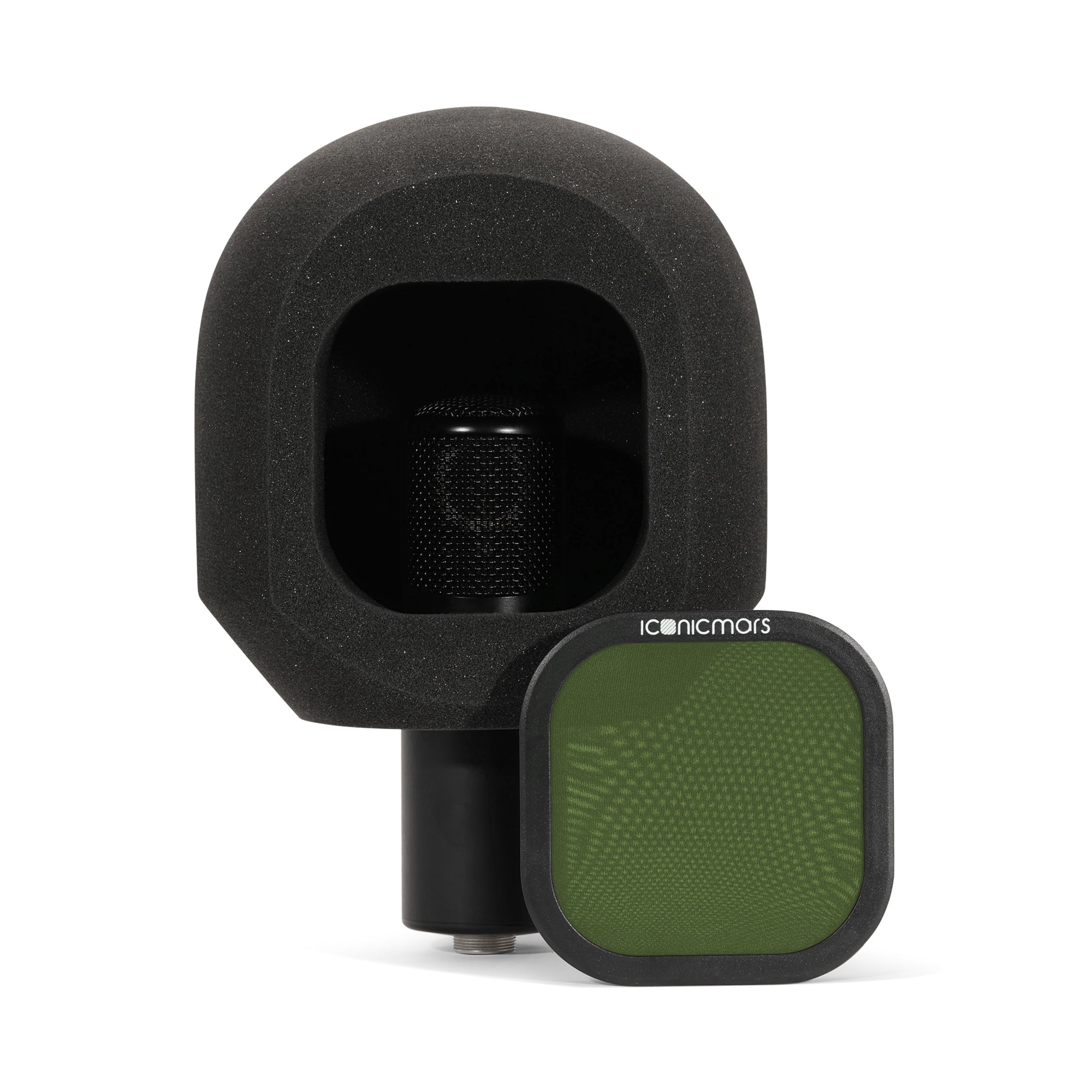 Comet C80 isolation vocal shield for live broadcasting, recording, ASMR, Streaming  -- Olive Green