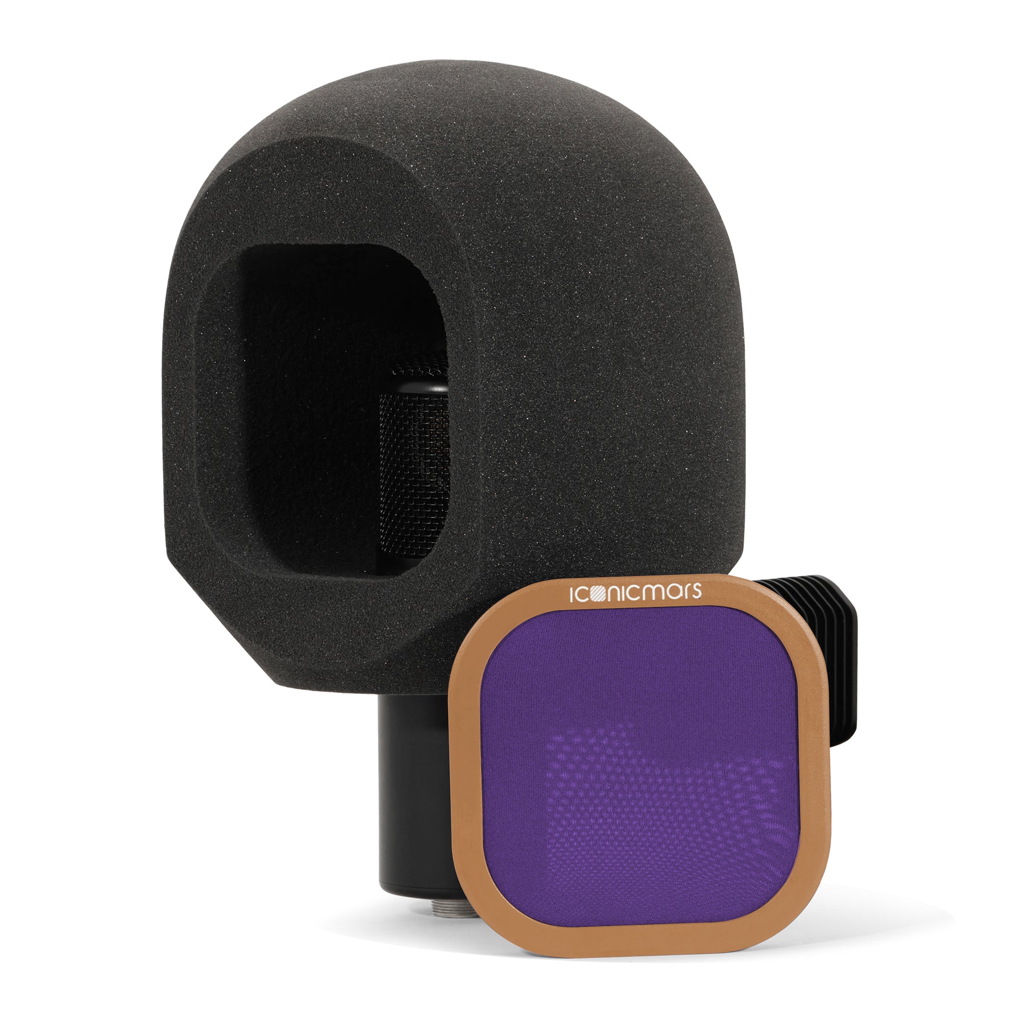 Comet C80 with custom color mesh filter that breaks up plosives instantly for quality professional sound recording -- PB&J