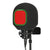 Comet C80 with dual layer pop filter with eyeball style isolation foam booth for vocal, asmr, streaming -- Retro Green