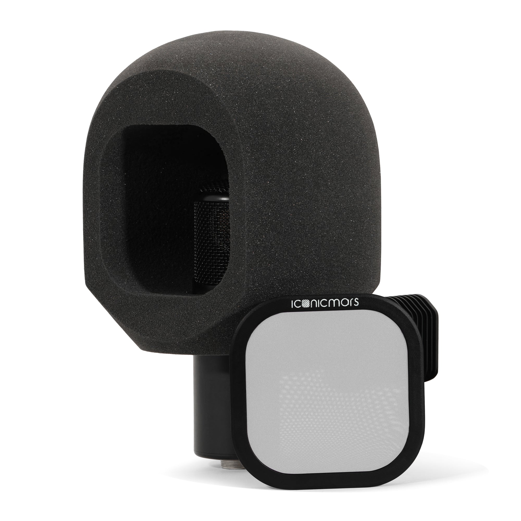 Comet C80 isolation vocal shield for live broadcasting, recording, ASMR, Streaming  -- Soft White